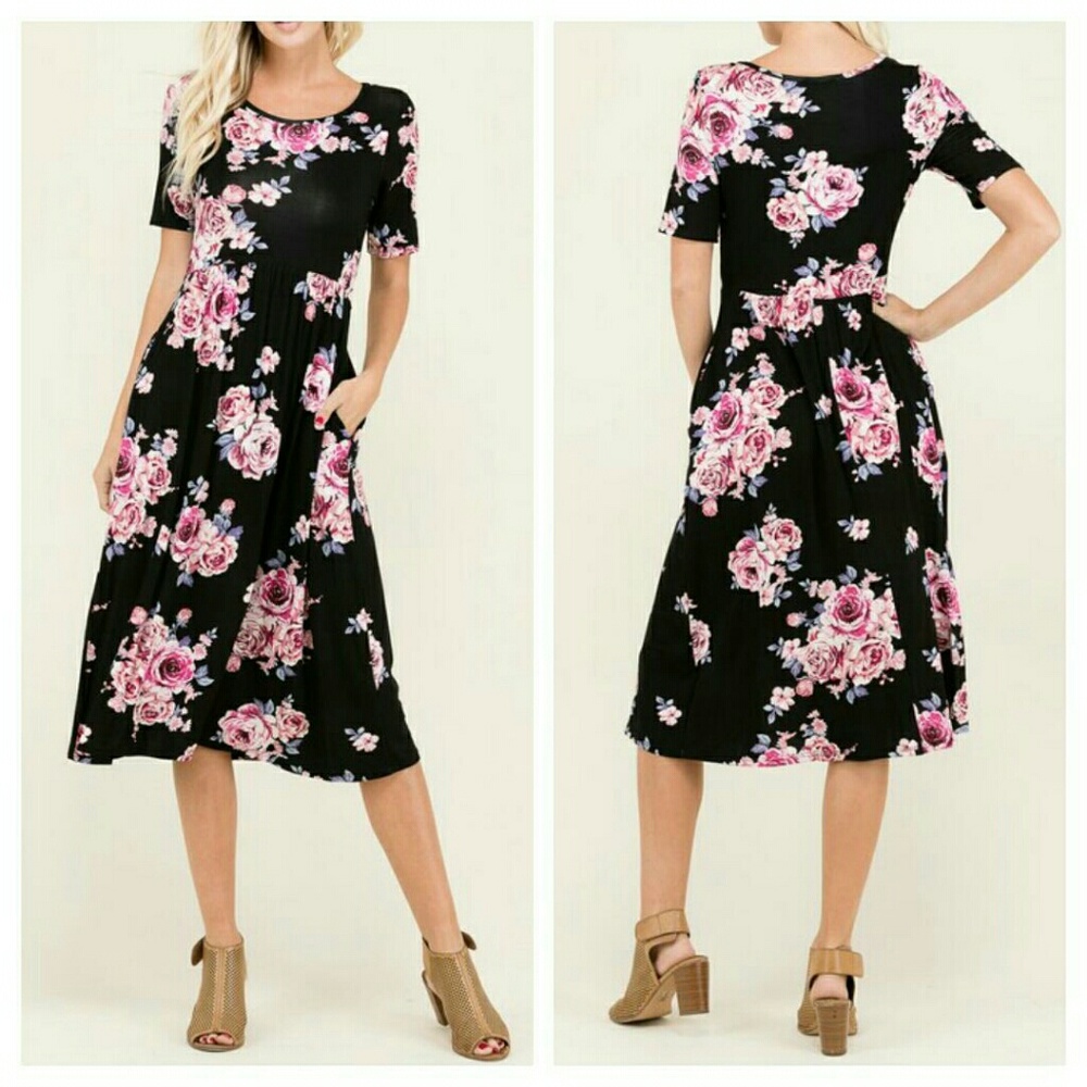 "Carrie" Floral Dress